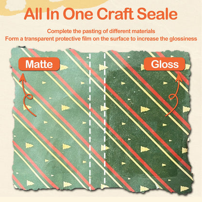 1DFAUL Crafts Sealer Gloss Finish, 200ml All Purpose Craft Glue, Varnish, and Finish, All in One Craft Glue for Wood, Paper, Acrylic Paints, Ceramics, Fabrics, Clay (Gloss)