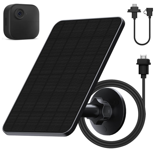 Rhorawill Solar Panel for Blink Outdoor 4(4th Gen)/Blink Outdoor(3rd Gen) XT3 and Blink XT2/XT Camera(Not Included)/Blink Outdoor Camera,Blink Solar Panel with Mount 13.1ft Cable Rubber Plug