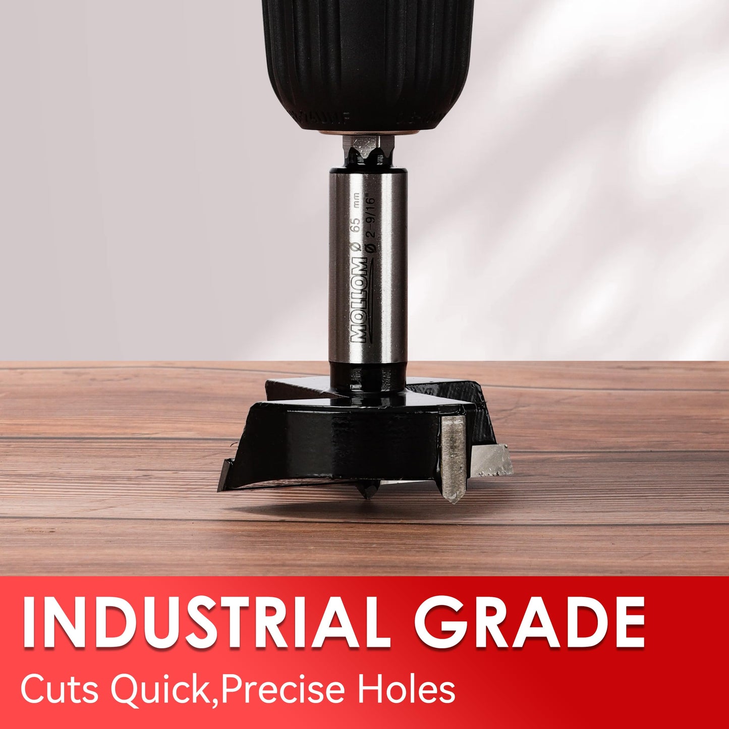 MOLLOM 1-3/8" (35mm) Forstner Drill Bit for Precise Woodworking with Durable YG8 Carbide Thickness of 2.0mm,This Hinge Cutter Tool is Ideal for Hard Wood, Plastic, Plywood