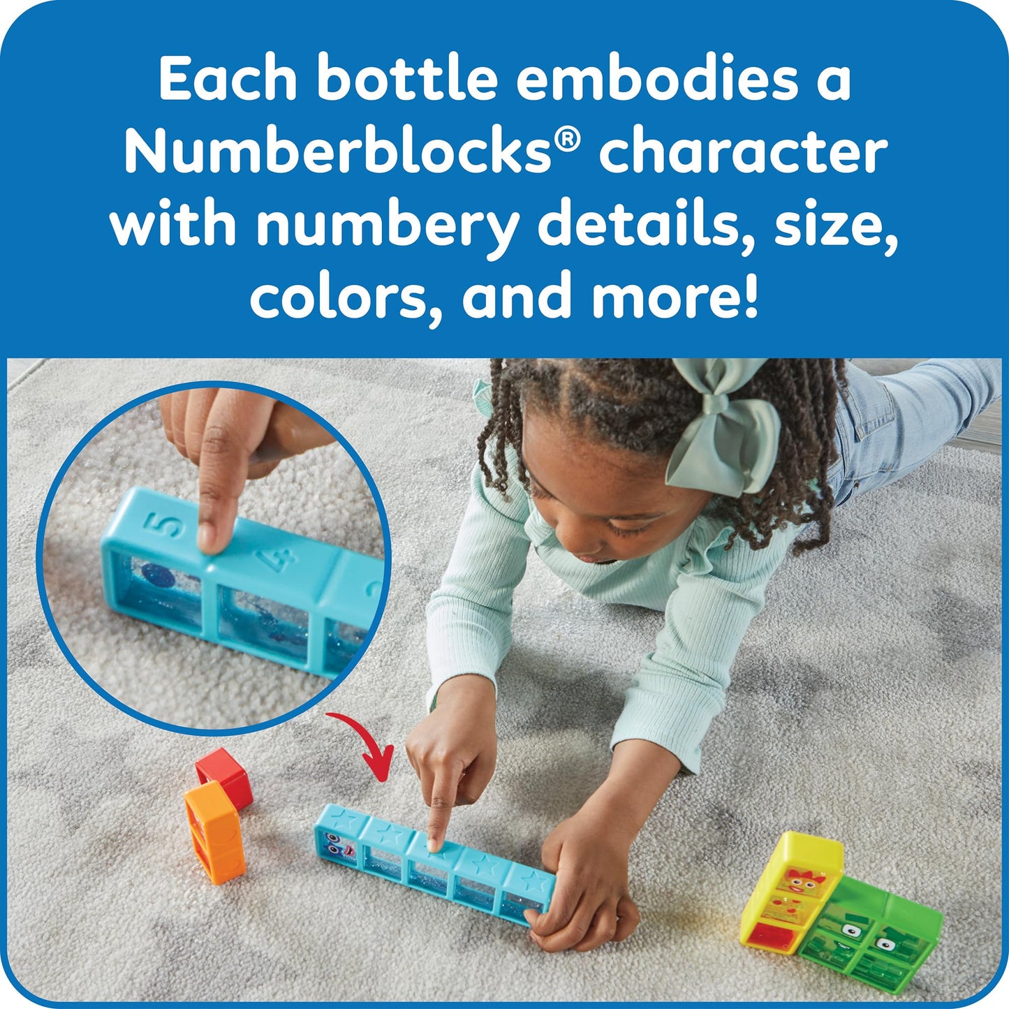 hand2mind Numberblocks One to Five Sensory Bottles
