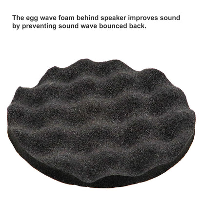 RECOIL SPB65 Foldable Silicone 6.5” Car Speaker Baffle Kits with Egg Crate Foam for Sound Quality Improvement and Speaker Protection Pair
