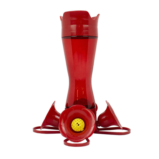 Perky-Pet 203CPBR Pinch-Waist Red Glass Hummingbird Feeder - 8 oz Capacity