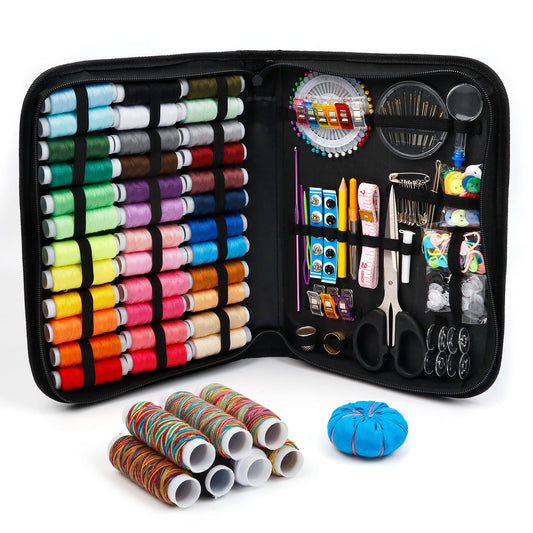 Sewing Kit, 182 Premium Sewing Supplies, 38 XL Thread Spools, Suitable for Traveller, Adults, Kids, Beginner, Emergency, DIY and Home By Inscraft