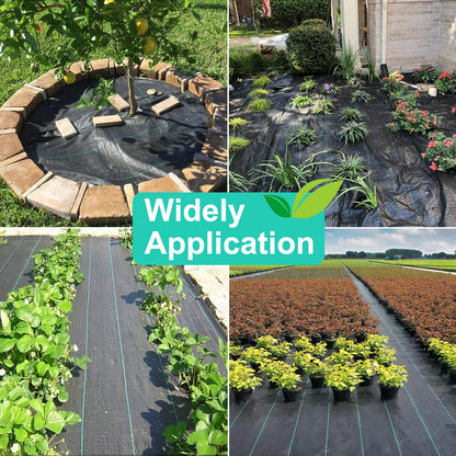 Weed Barrier Landscape Fabric 3ftx50ft Garden Weed Barrier Fabric High Permeability Woven Weed Gardening Mat Ground Cover for Outdoor Gardening Farming