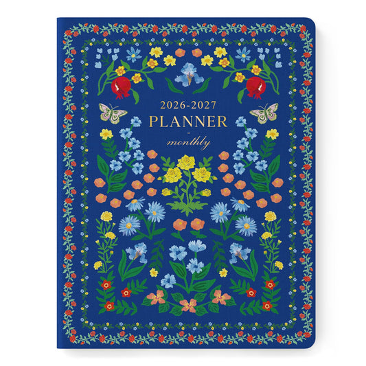 Monthly Planner 2026-2027, Jotsome 18 Months Calendar Planner from July 2026 to December 2027, 8.5"x11", Stitched Binding, Soft Cover, Daily Monthly Personal Planner for School Plan, Study and Schedule, Florals