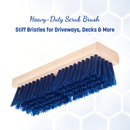Carlisle 36193P14 Blue Color, 10" Polypropylene Deck Scrub Brush