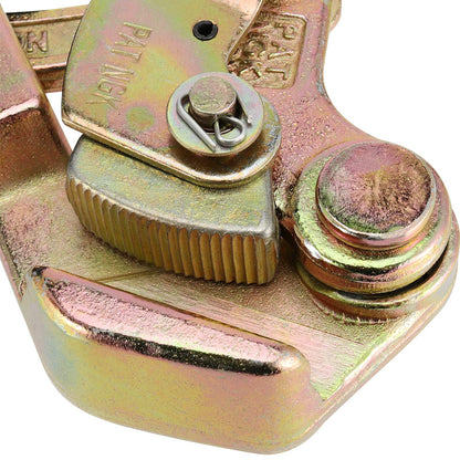JEUIHAU Cable Grip Puller,Heavy Duty Wire Rope Grip, Wire Gripper for Steel Wire Ropes, Cables, Iron Wires, Cable Size Range 1/10-2/3 Inch, 2204 Lbs Capacity,1 Ton