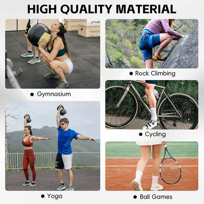Kecartu 2 Pack Knee Braces for Men & Women, Long Full Leg Compression Knee Support Sleeves for Sports, Workouts, Running, Weightlifting, Basketball, Volleyball - Joint Knee Pain Relief, Black, L