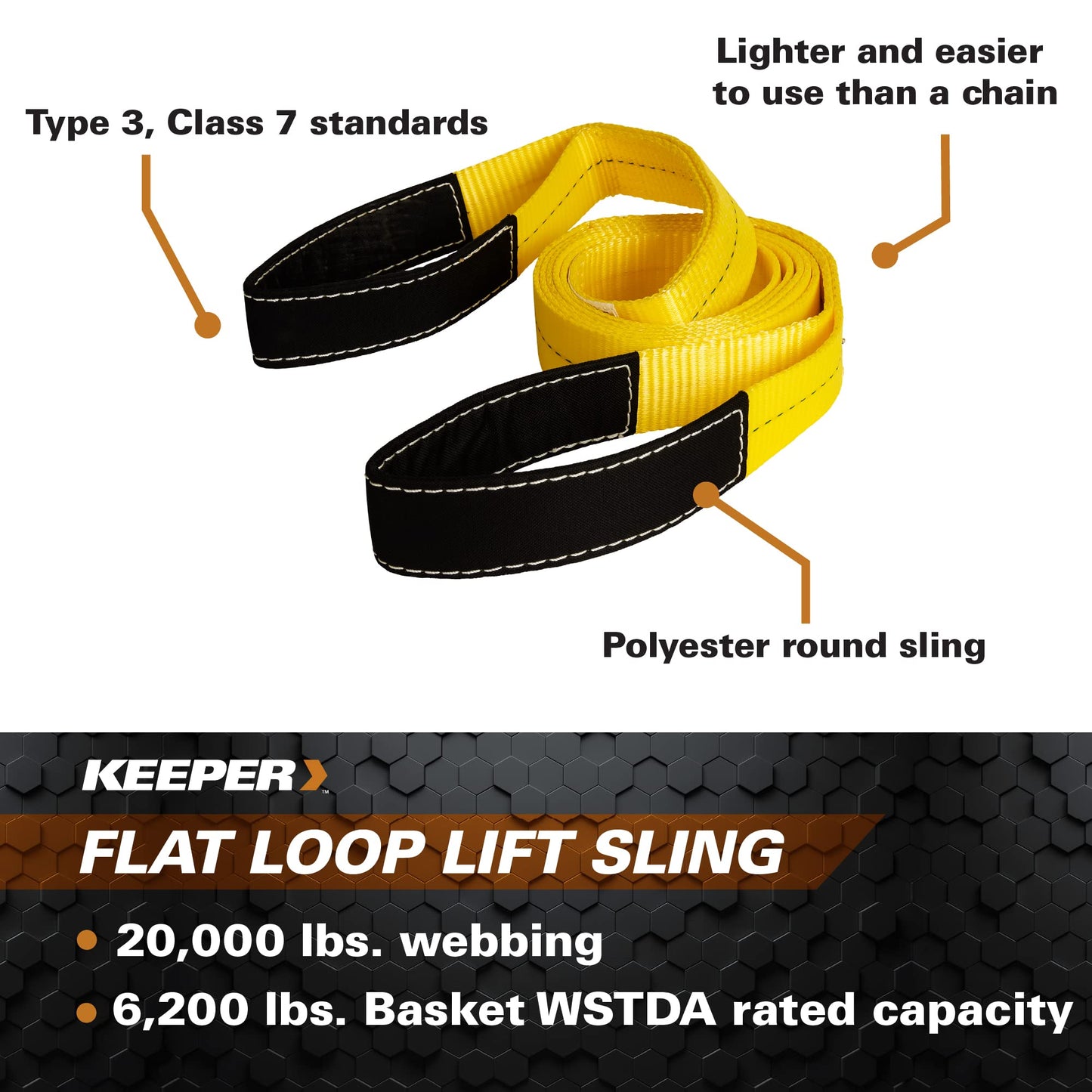 Keeper (02616) 12' x 2" Lift Sling