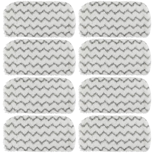 8 Pack Replacement Steam Mop Pads for Shark Steam Mop S1000, S1000A, S1000C, S1000WM, S1001C, Dirt Grip Cleaning Pads, Microfiber Washable & Reusable