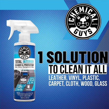 Chemical Guys Total Interior Cleaner & Protectant, Safe for Cars, Trucks, SUVs, Motorcycles, RVs & More, 473 ml (2 Pack), Fresh Scent