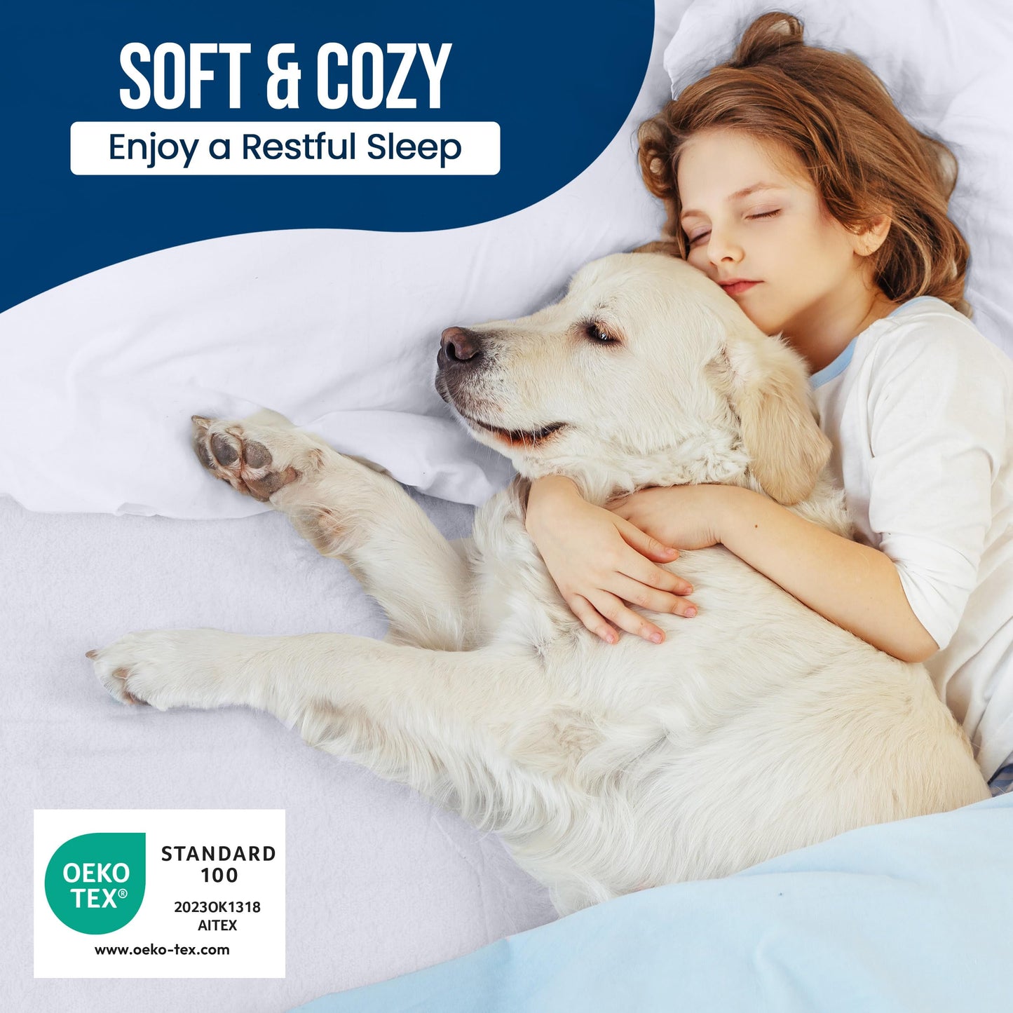 Utopia Bedding Waterproof Mattress Protector Full/Double Size, Premium Terry Mattress Cover 200 GSM, Breathable, Fitted Style with Stretchable Pockets (White)