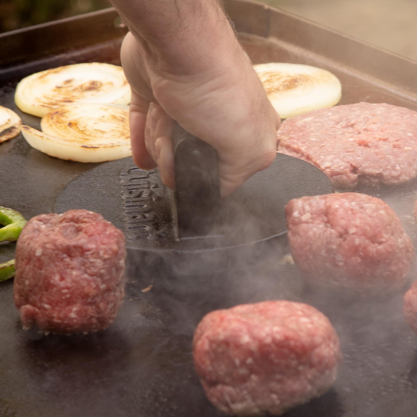 Cuisinart Smash Burger Press, Cast Iron, Heat Resistant Handle (CISB-111C)