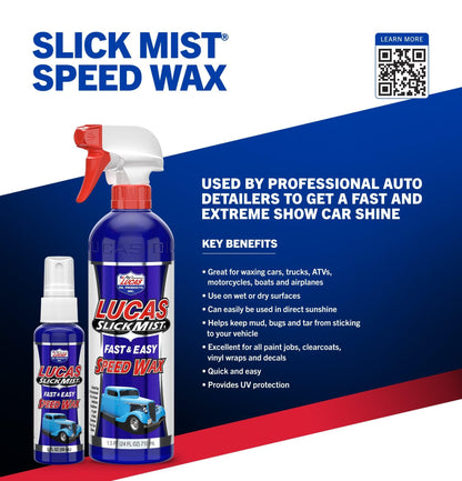 Lucas Oil LUC10160 Blue 24 Ounce Slick Mist Speed Wax