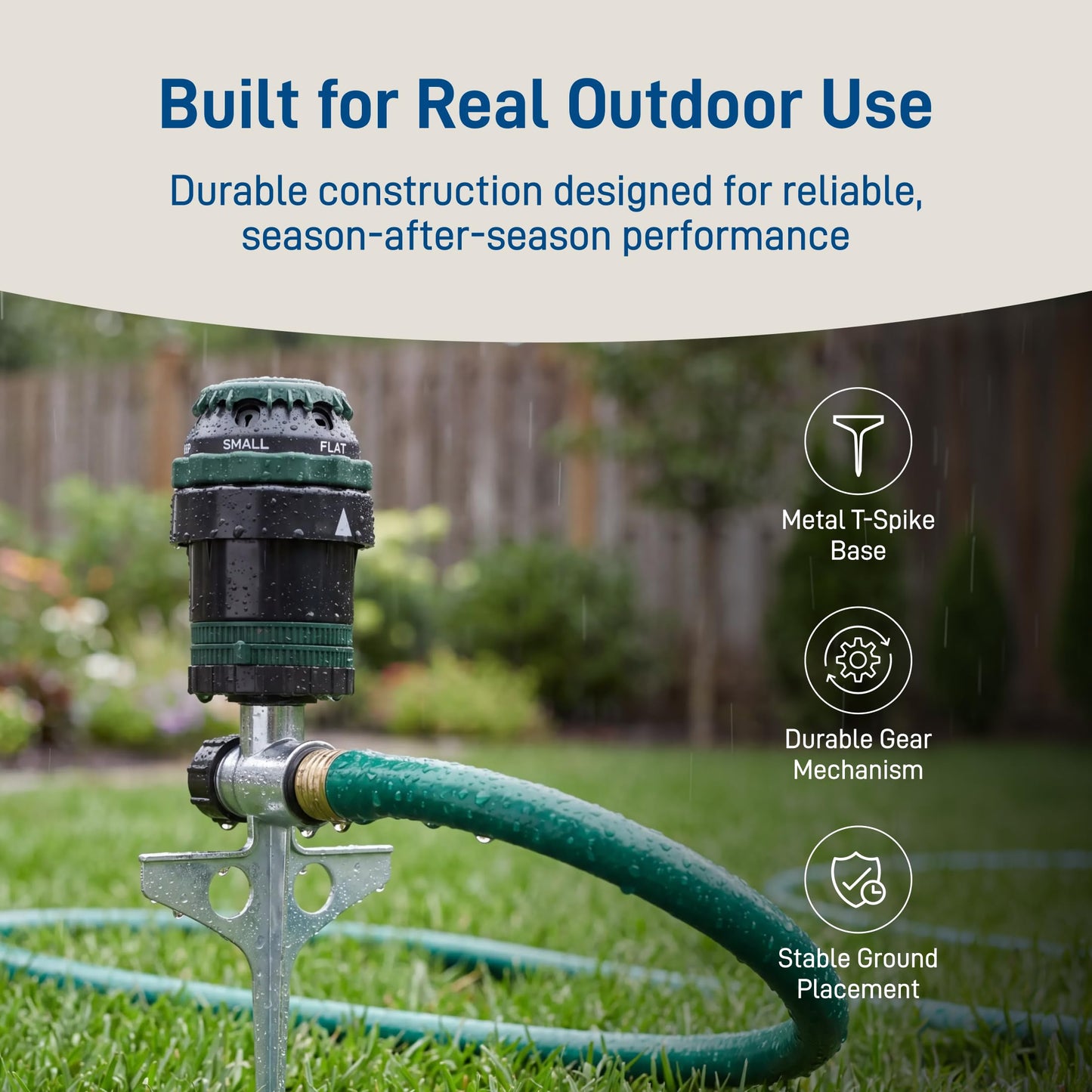Orbit H2O-6 Gear Drive Sprinkler, Spike B 58573