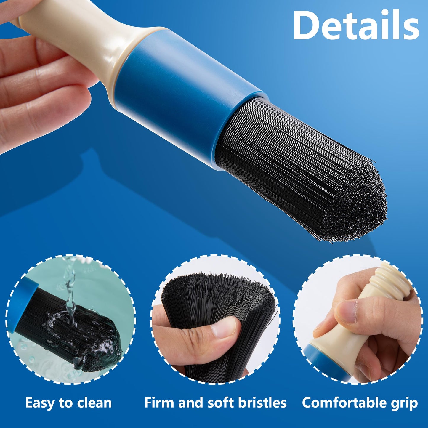 Parts Washer Brush with 31 Inch Hose- Wear Resistant Parts Cleaning Brush- Parts Cleaner Flow Through Replacement Brush for Part Washing Cleaning