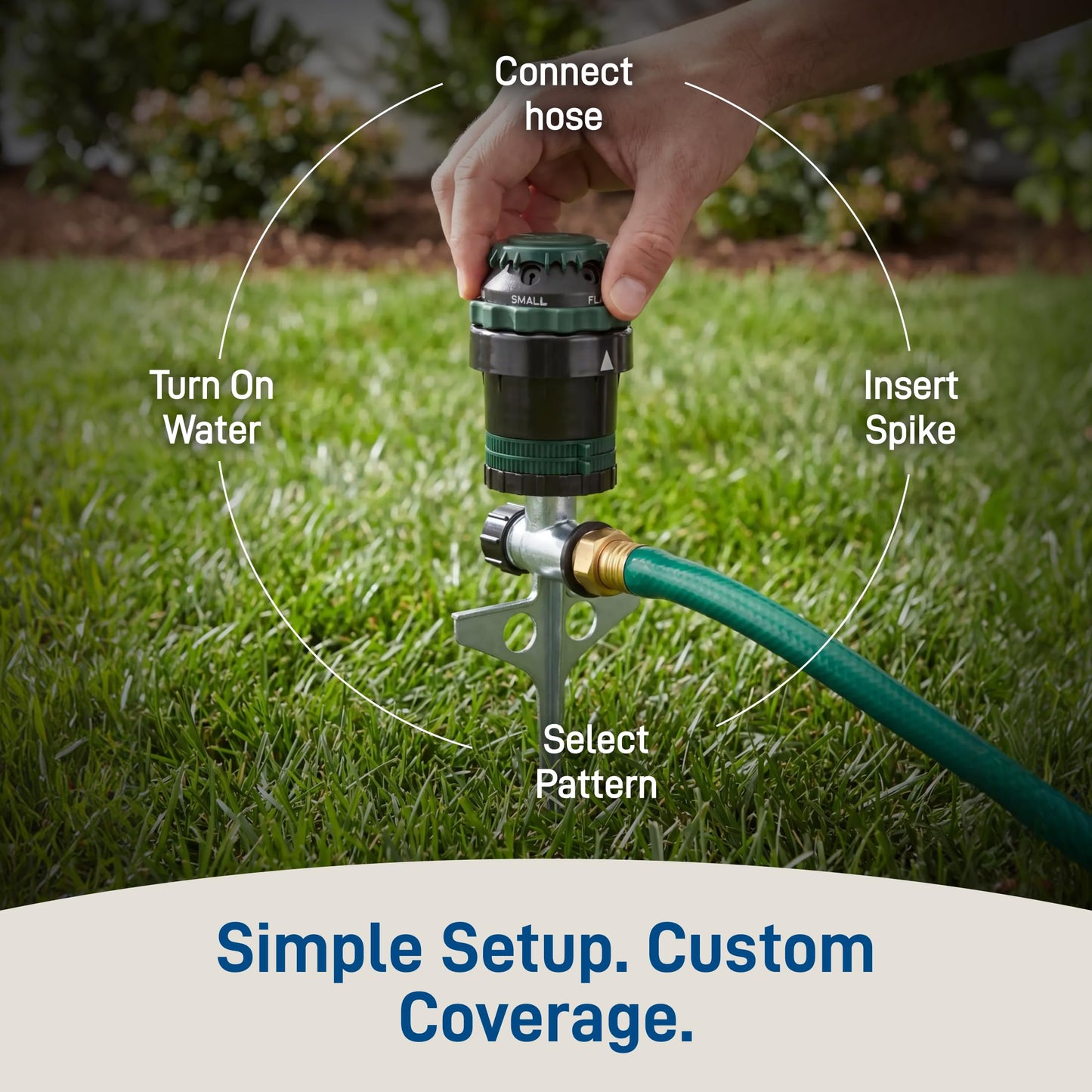 Orbit H2O-6 Gear Drive Sprinkler, Spike B 58573