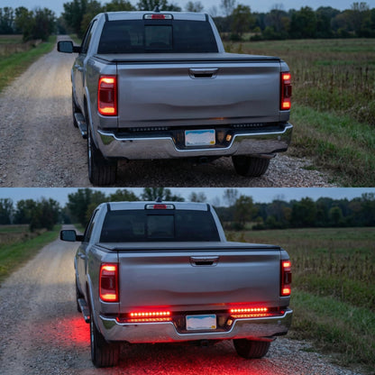 PerfecTech 11 LED Red Trailer Brake Tail Light, 2 Pack 16” LED Bar Stop Turn Signal Tail Lights Waterproof Brake Strip Red Light for Marine Boats Golf Cart Offroad Truck RV UTV ATV