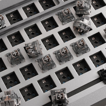 Akko V3 Silver Pro Keyboard Switch with Dustproof Stem for Mechanical Gaming Keyboard, 5-Pin Linear Switches (45pcs)