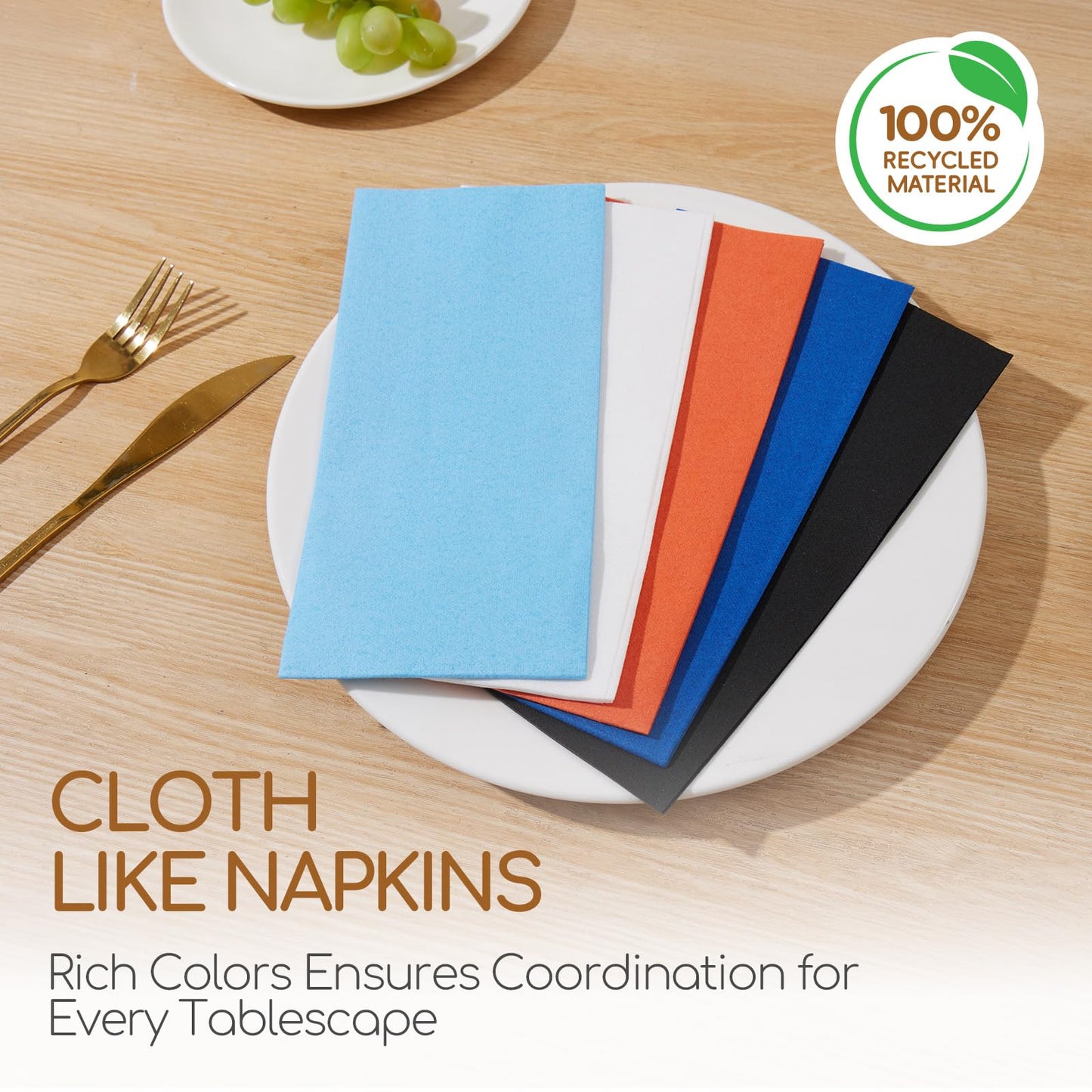 PEACHICHA Disposable Bathroom Hand Towels Linen Feel Guest Towel White Paper Hand Napkins for Weddings, Parties, Soft, Absorbent Paper Hand Towel Total 100 Pcs