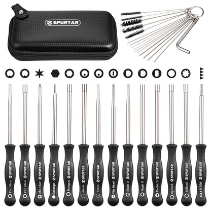 Spurtar 14 PCS Carburetor Adjustment Tool with Carburetor Cleaning Kit for Echo STIHL Poulan Husqvarna Carb Adjusting Tool - Small Engine Carb Adjustment Tools for Tuning and Carburetor Cleaning Tool