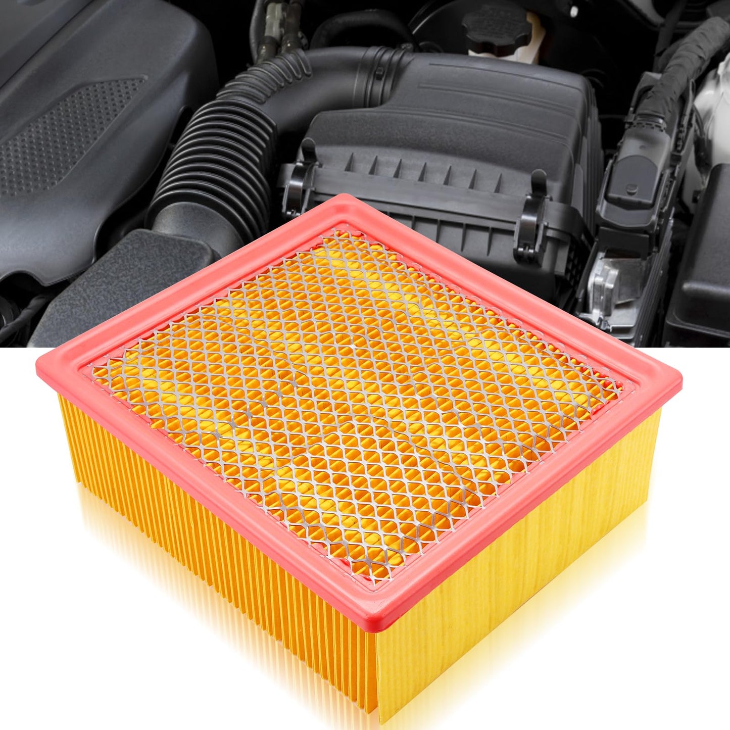 53034051AB Engine Air Filter Fit 2007-2024 Ram 2500/3500/4500/5500 (6.7L Cummins Diesel/6.4L V8) Replaces 68517554AA, CA10261, 46930