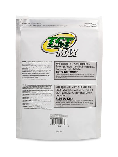 Camco TST MAX Camper/RV Toilet Treatment Drop-INs - Control Unwanted Odors and Break Down Waste and Tissue - Safe Septic Tank Treatment - Orange Scent, 15-Pack (41180)