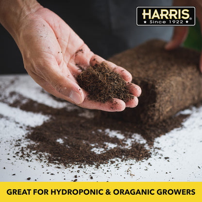 Harris Coconut Coir Pith, 4 Bricks Expand to 9 Gallons of Coir to Promote Healthy Root Growth