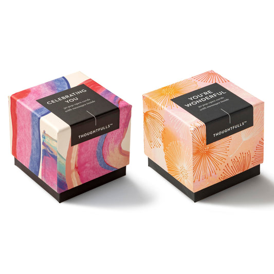 Compendium ThoughtFulls Pop-Open Cards — 2-Pack of Celebrating You, You’re Wonderful — 60 Pop-Open Cards, Each with a Different Message Inside