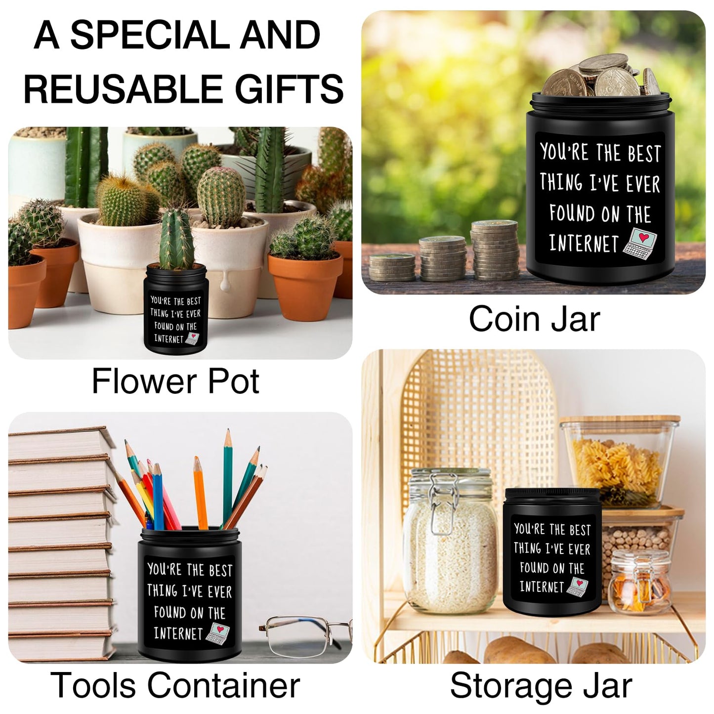 Homsolver Gifts for Men Him, Anniversary Romantic Gifts for Boyfriend Husband, Birthday Thanksgiving Christmas Valentines Day Presents for Boyfriend Best Friends Men, Scented Candles for Him
