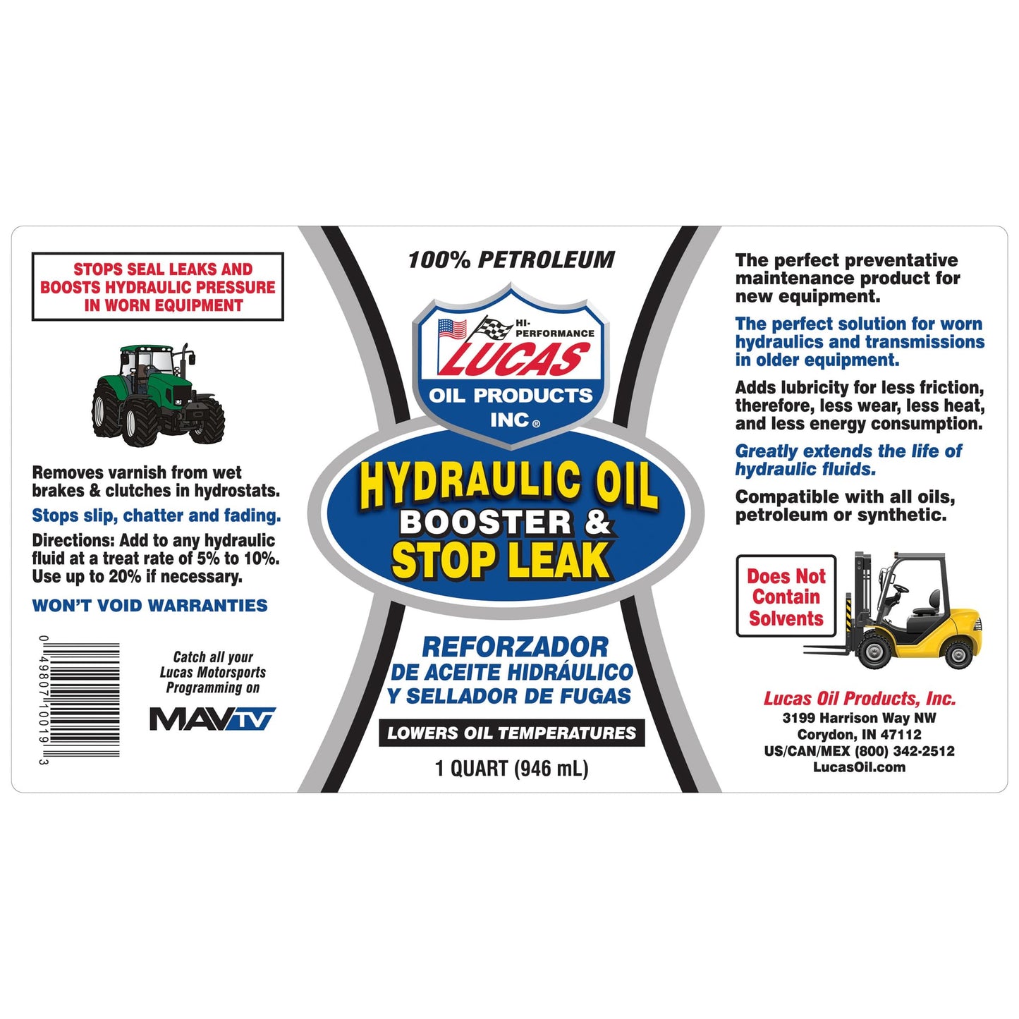 Lucas Oil 10019 Hydraulic Oil Booster and Stop Leak - 32 oz