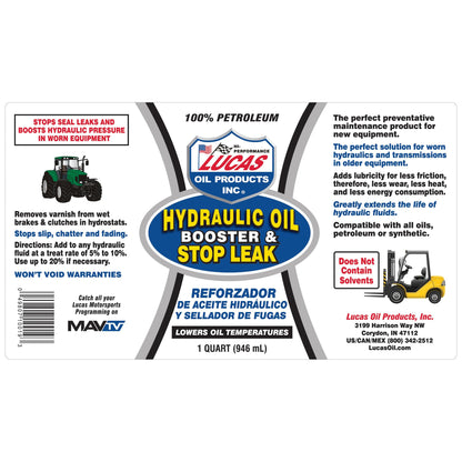 Lucas Oil 10019 Hydraulic Oil Booster and Stop Leak - 32 oz