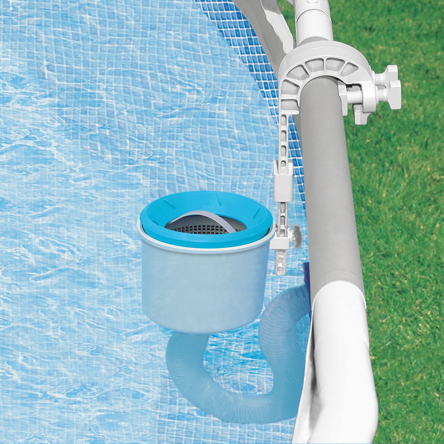 INTEX 28000E Deluxe Wall Mount Pool Cleaning Surface Skimmer for Above Ground Pools