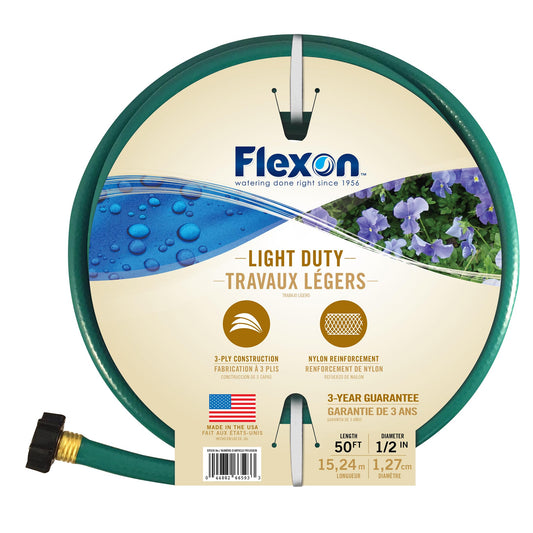Flexon 1/2-Inch by 50-Foot Reinforced Garden Hose FR1250