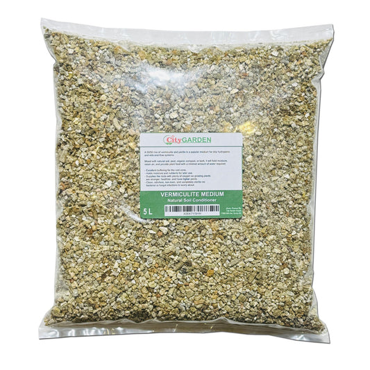 Vermiculite Medium, Supplies The Roots with Plenty of Oxygen so Growing Plants are Stronger, Healthier, and Have Higher yields. (5 litres)