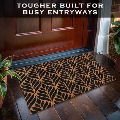 Door Mat Modern Outdoor 30x17 Inch, Modern Front Door Mat for Covered Outside Entrance, Art Deco Welcome Mat, Geometric Doormat w/Non-Slip Backing