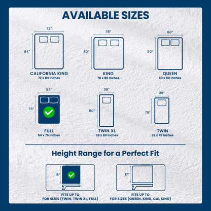 Utopia Bedding Waterproof Mattress Protector Full/Double Size, Premium Terry Mattress Cover 200 GSM, Breathable, Fitted Style with Stretchable Pockets (White)