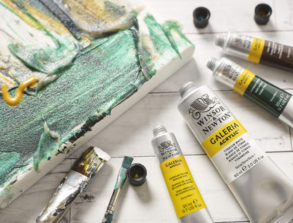 Winsor & Newton 2136644 Galeria Acrylic Color Tube, 200ml, Titanium White