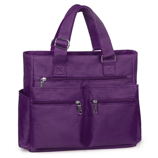 Canvas Tote Bag Waterproof Nylon Multi Pocket Shoulder Bags Laptop Work Bag Teacher Purse and Handbags for Women & Men