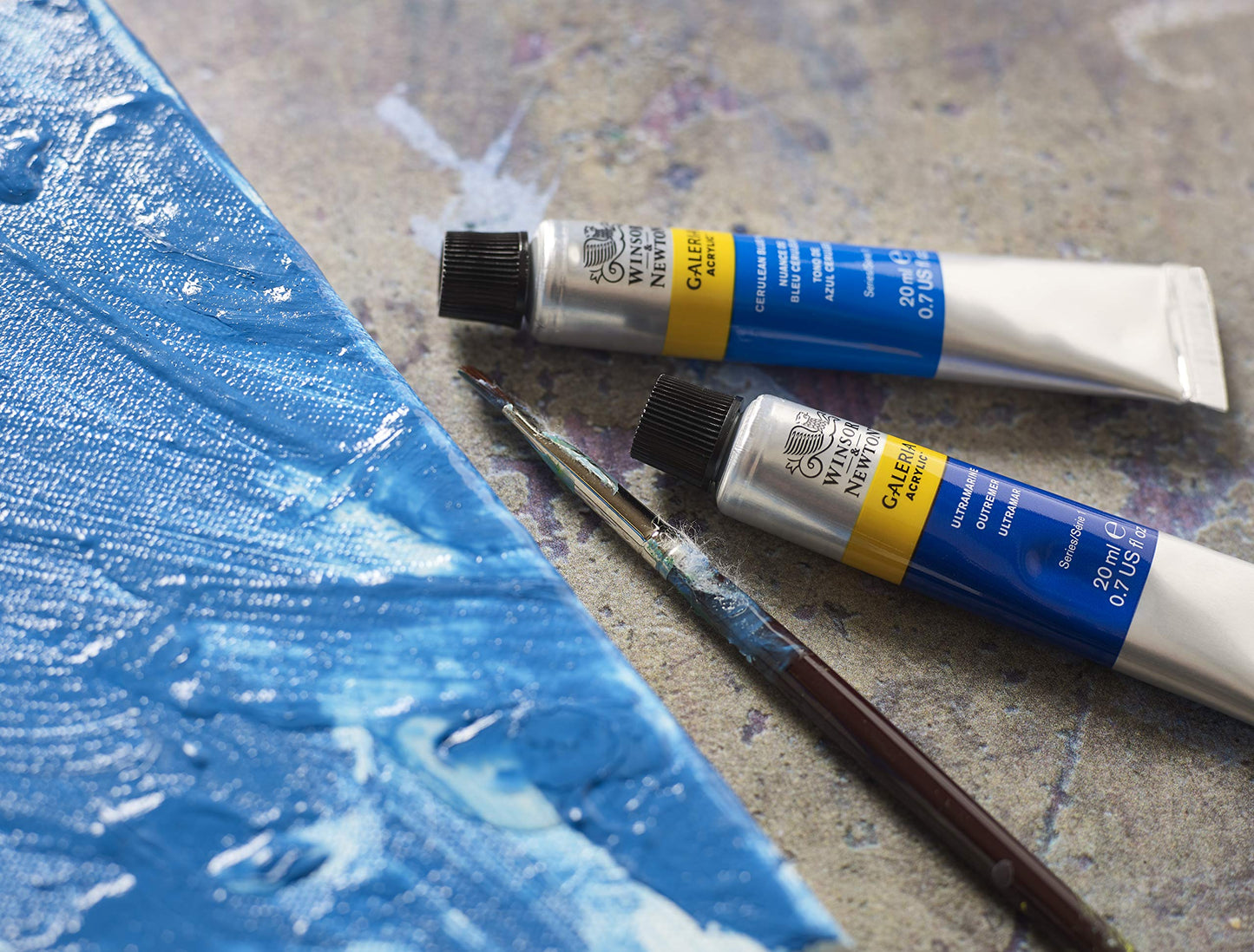 Winsor & Newton 2136644 Galeria Acrylic Color Tube, 200ml, Titanium White