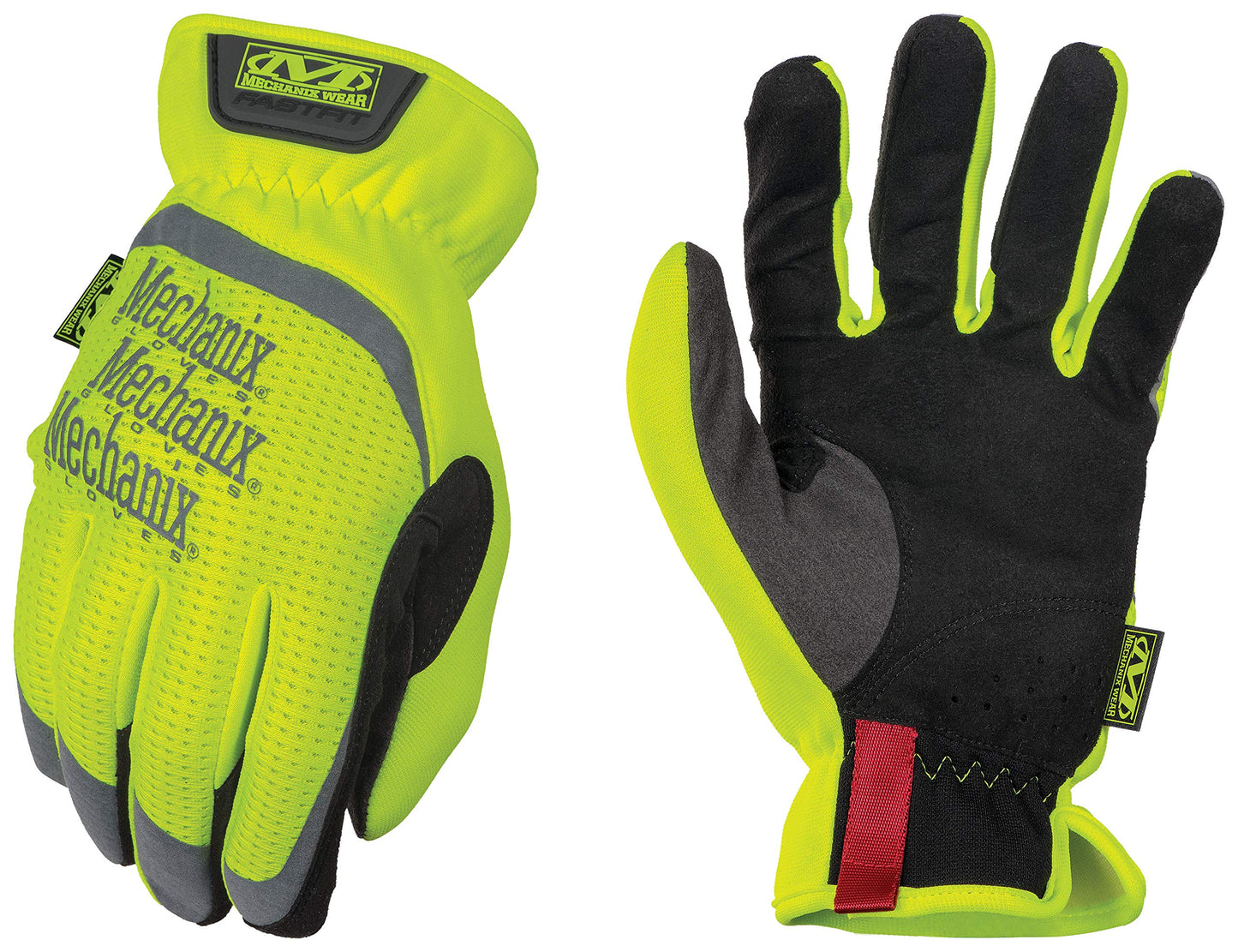 Mechanix Wear: Hi-Viz FastFit Work Gloves - Touch Capable (X-Large, Hi-Viz Yellow)