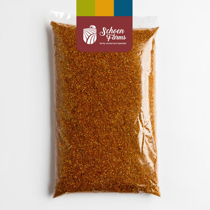 Schoen Farms Red Millet Bird Seed – 2.27 kg Bag – Natural Grain for Cardinals, Chickadees, Woodpeckers & Songbirds – Canadian Grown