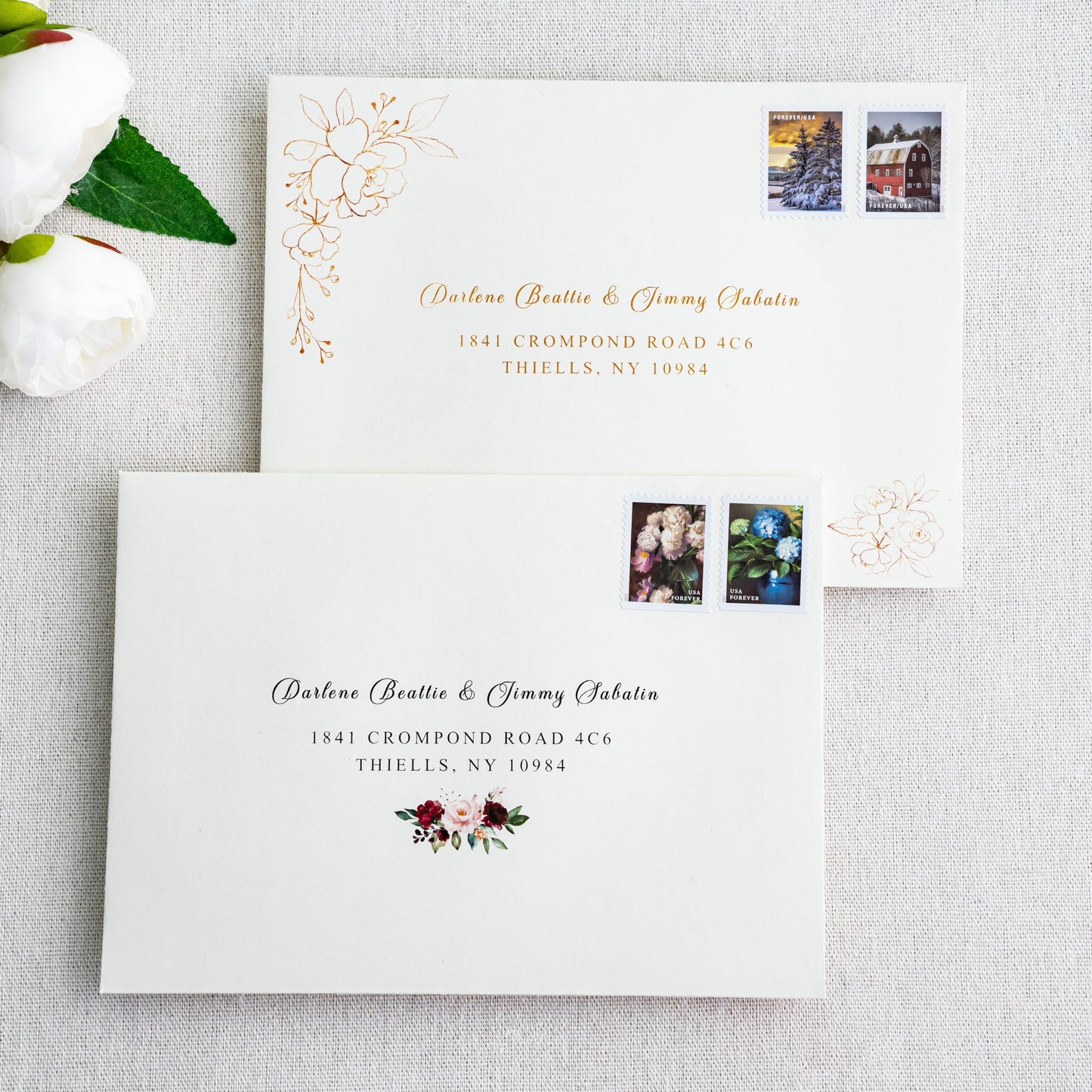 PONATIA 50 Pieces 5x7 Envelopes, A7 Envelopes Self Seal for Weddings, Invitation Cards, Photos, Postcards, Greeting Cards Mailing, Baby Shower, Graduation, Christmas Gift Cards (Ivory)