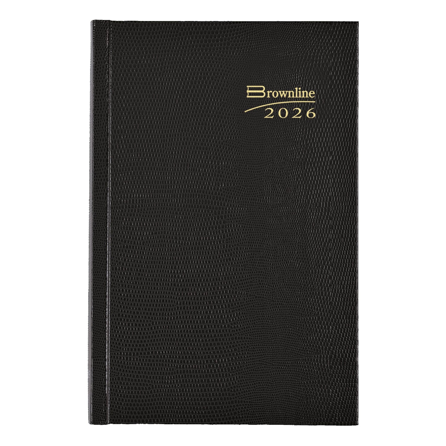Brownline® 2026 Traditional Daily/Monthly Planner, Untimed Journal, 12 Months, January to December, Perfect Binding, 7.5" x 5", Black (CB387.BLK-26)