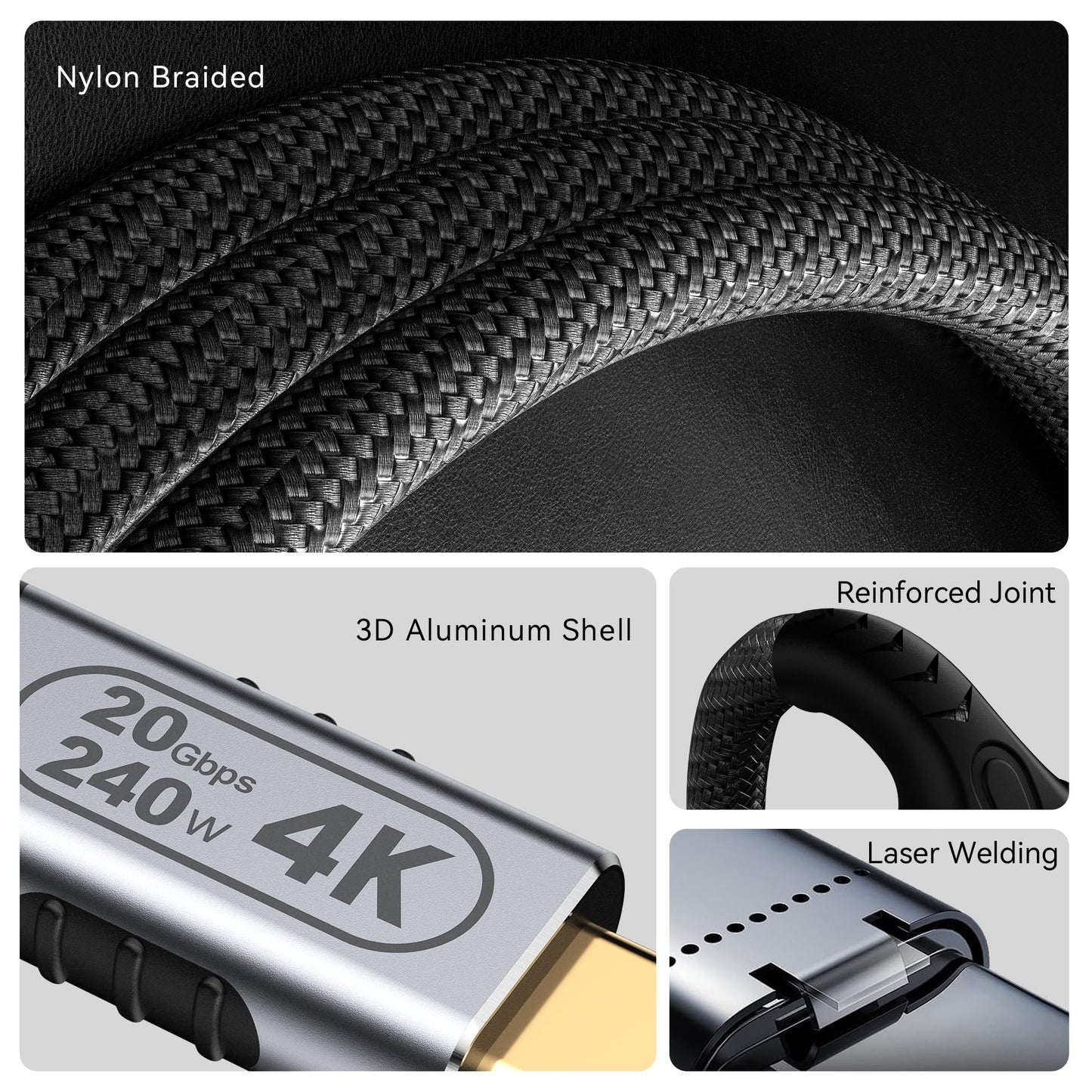 USB c Cable,high Speed USB c Cable,USB c Cable Fast Charging,USB c Cable 20gbps,USB c Cable 240w,USB c Video Cable,USB 3.2 Cable,USB c to USB c 10ft,Long USB c Data Cable