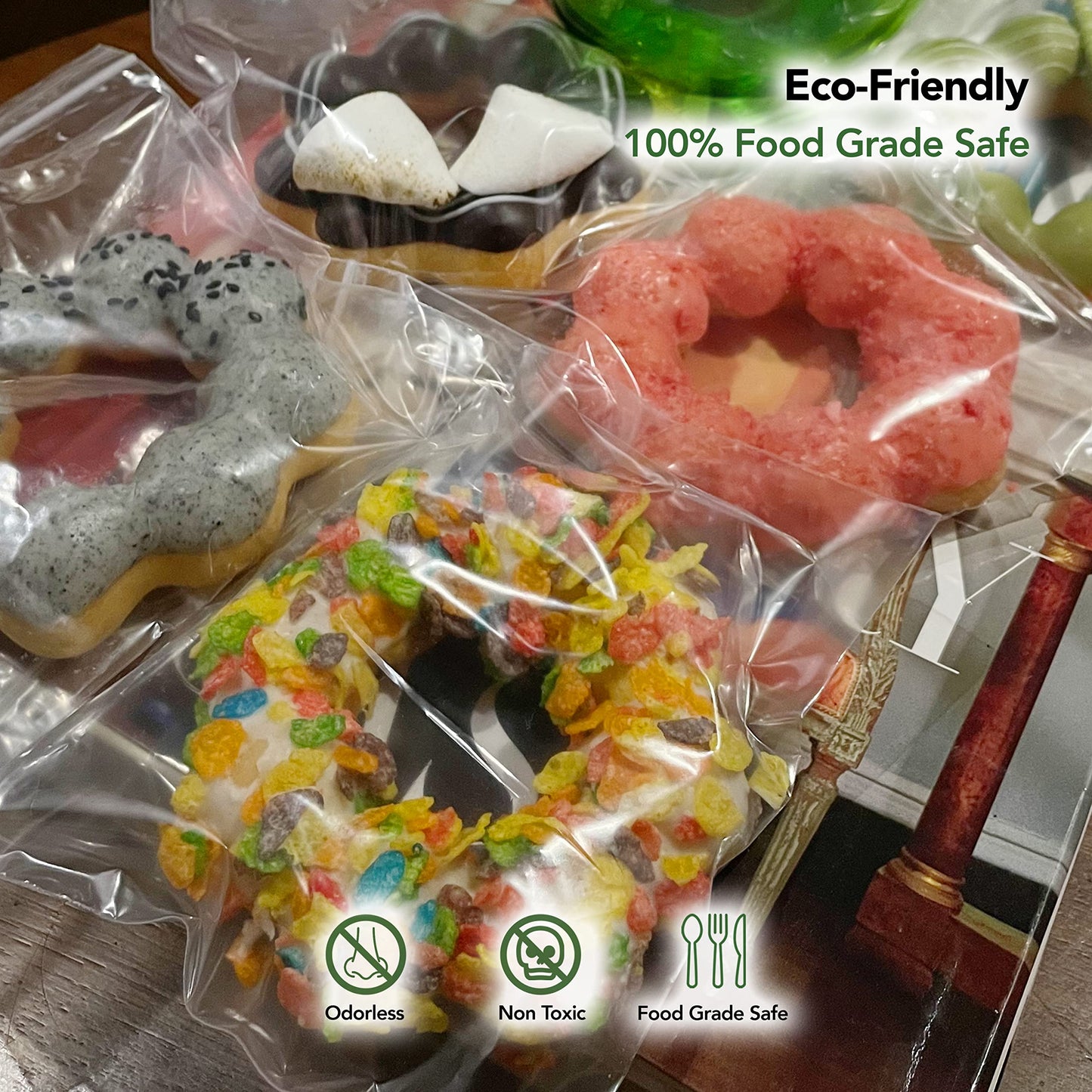 Seal Fresh Ziplock Bags – 5" x 5" (1000 Count), 2 Mil – Clear Plastic Reclosable Baggies with Resealable Lock Seal Zipper – Zip Lock Bags, Snack Bags