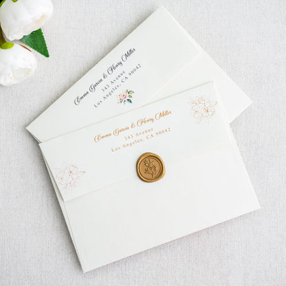 PONATIA 50 Pieces 5x7 Envelopes, A7 Envelopes Self Seal for Weddings, Invitation Cards, Photos, Postcards, Greeting Cards Mailing, Baby Shower, Graduation, Christmas Gift Cards (Ivory)