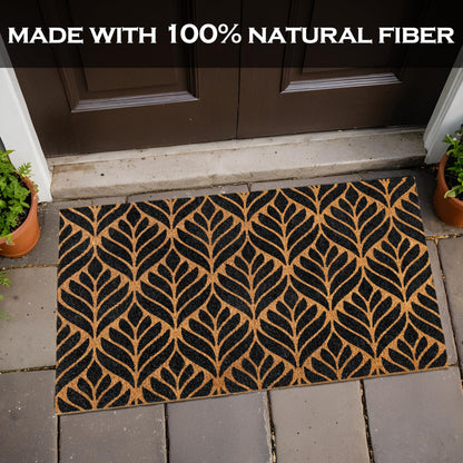 Door Mat Modern Outdoor 30x17 Inch, Modern Front Door Mat for Covered Outside Entrance, Art Deco Welcome Mat, Geometric Doormat w/Non-Slip Backing