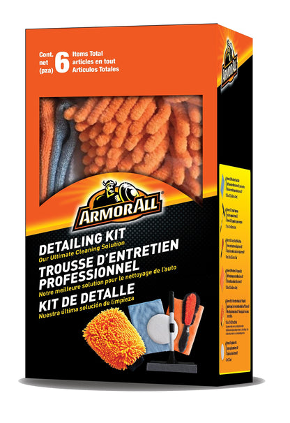 Armor All 18842 6 Piece Detailing Kit, Orange/Black, Size 1