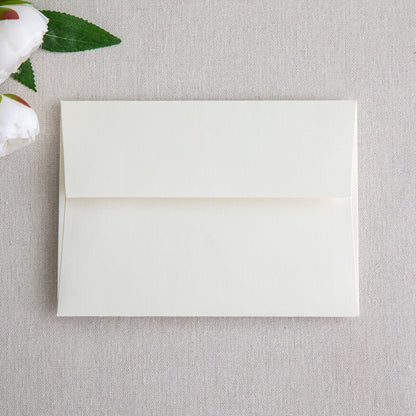 PONATIA 50 Pieces 5x7 Envelopes, A7 Envelopes Self Seal for Weddings, Invitation Cards, Photos, Postcards, Greeting Cards Mailing, Baby Shower, Graduation, Christmas Gift Cards (Ivory)
